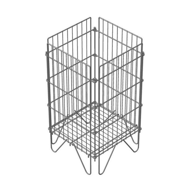 Кр01 Корзина-накопитель разборная, цинк 420*420*800 