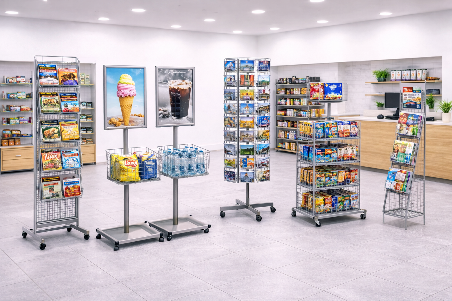 Рекламные стойки и дисплеи из проволоки