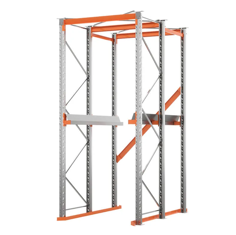 Стеллаж паллетный набивной (3000х1580х1800 мм), 1 линия, 2 яруса