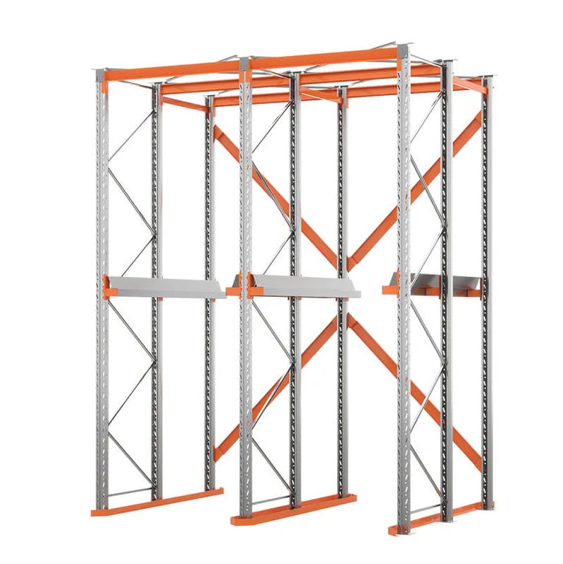 Стеллаж паллетный набивной (4000х3060х1800 мм), 2 линии, 2 яруса