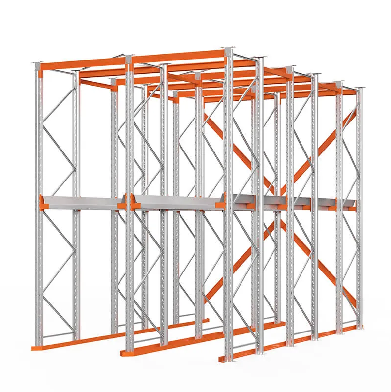 Стеллаж паллетный набивной (4000х3060х5000 мм), 2 линии, 2 яруса