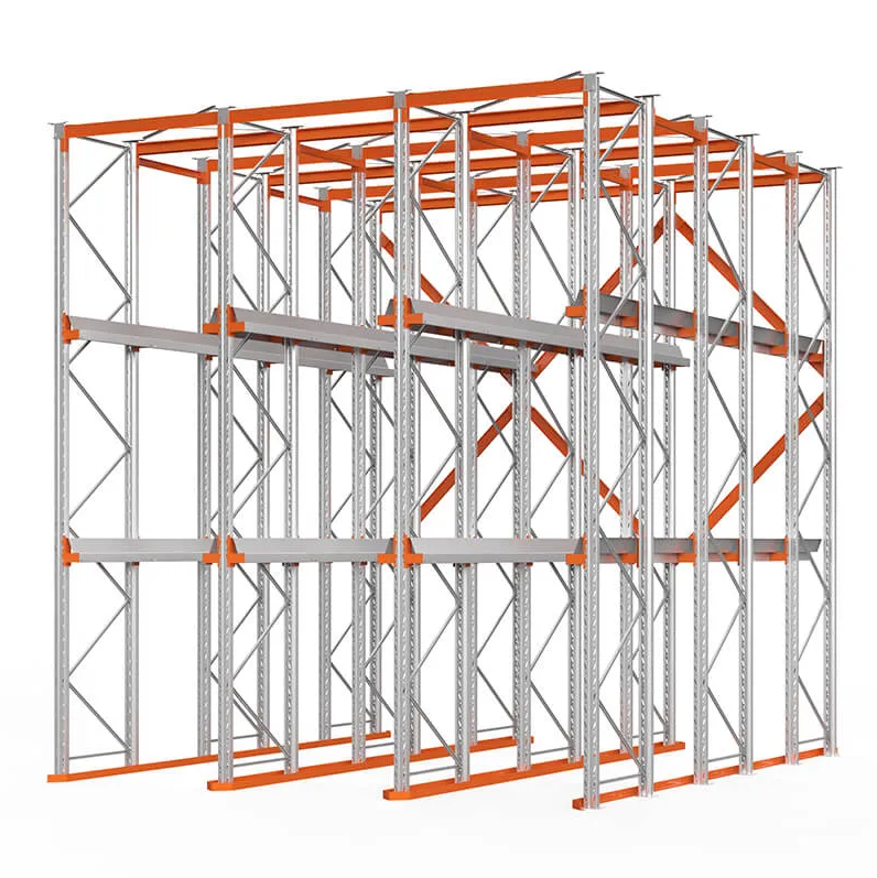 Стеллаж паллетный набивной (5000х4540х4000 мм), 3 линии, 3 яруса
