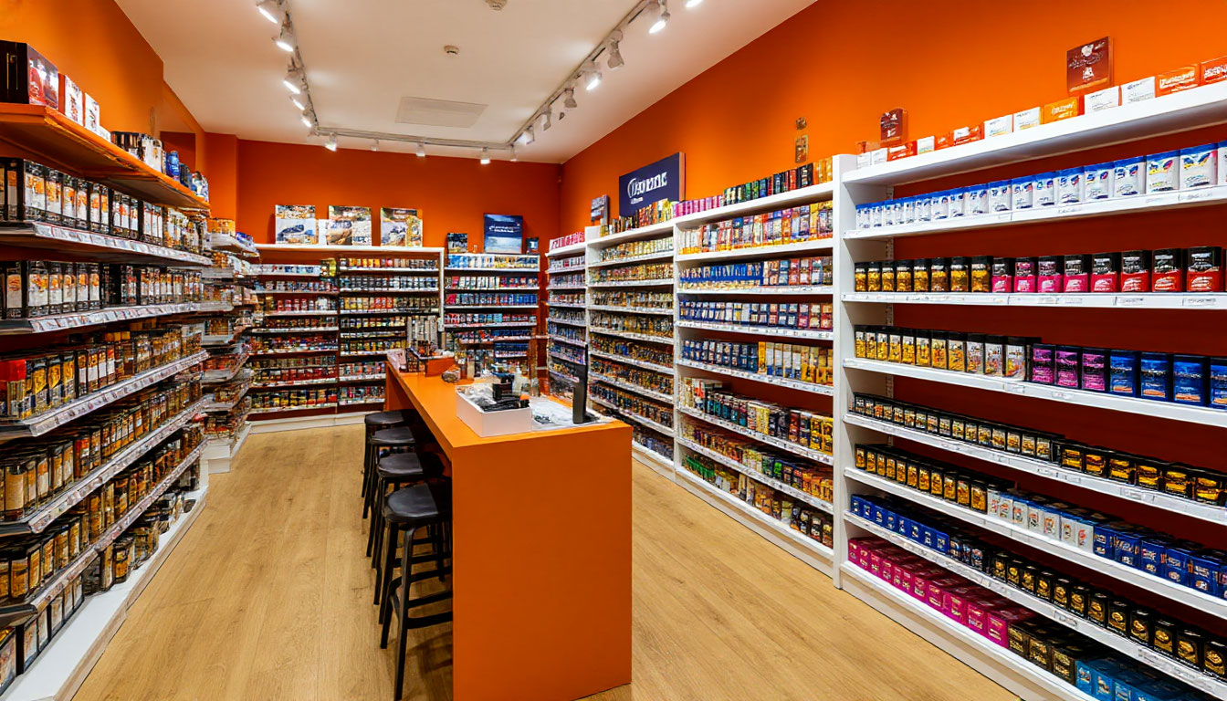 Стеллажи для табачных изделий