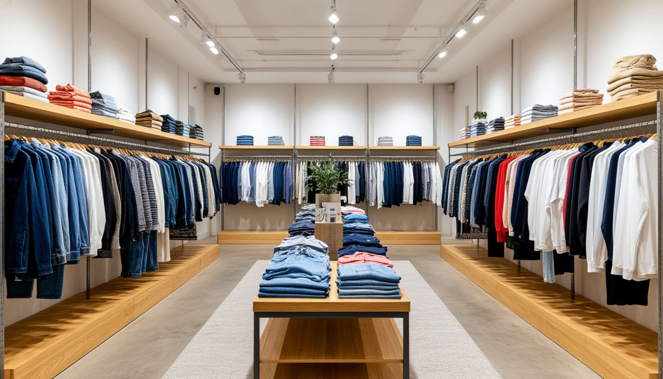 Стеллажи для одежды