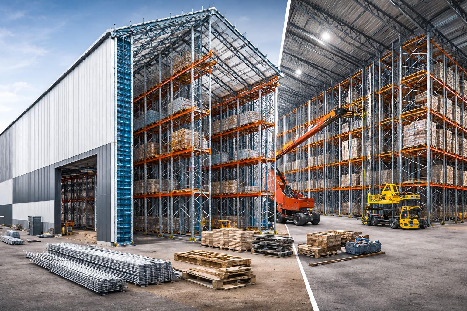 Проектирование и строительство самонесущих складов